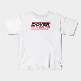 Dover Fan Belts (New Design - White - Worn) Kids T-Shirt